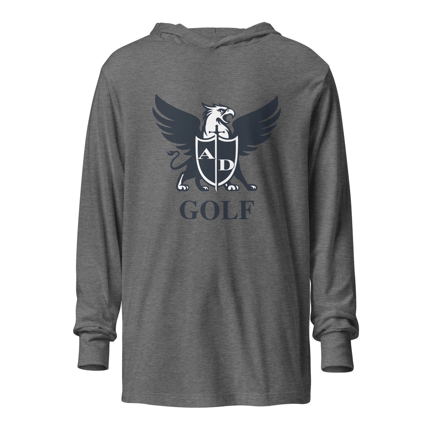 Performance | Hooded Long Sleeve T Shirt | Arma Dei Academy Golf | Griffin Logo