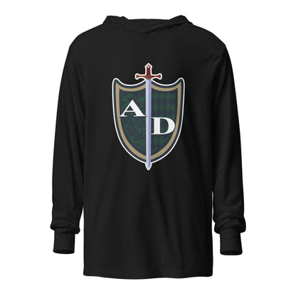Performance | Hooded Long Sleeve T Shirt | Arma Dei Academy | Shield