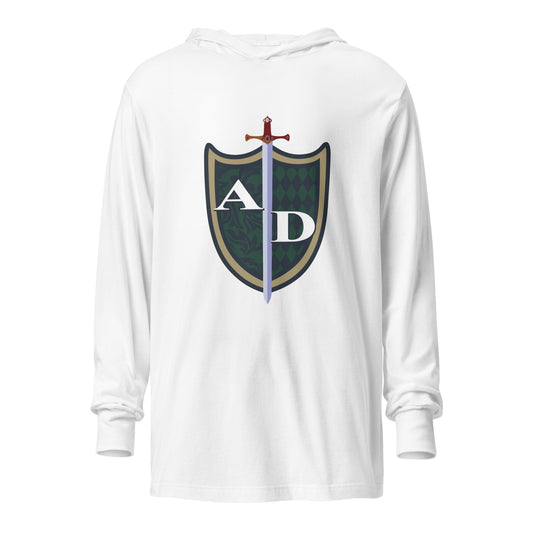 Performance | Hooded Long Sleeve T Shirt | Arma Dei Academy | Shield
