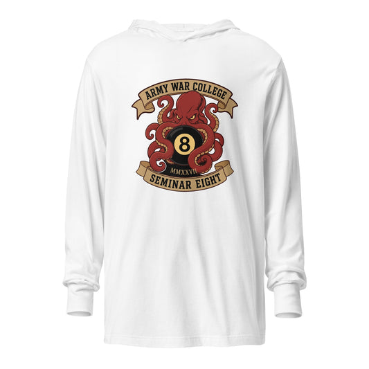 Performance | Hooded Long Sleeve T Shirt | Army War College (Seminar 8) | Crest Logo