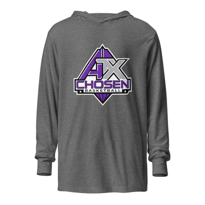 Performance | Hooded Long Sleeve T Shirt | ATX CHOSEN Basketball | Icon Logo