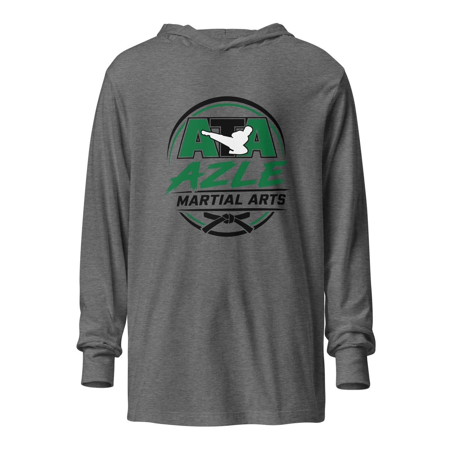 Performance | Hooded Long Sleeve T Shirt | Azle Martial Arts | Vanguard Emblem Logo