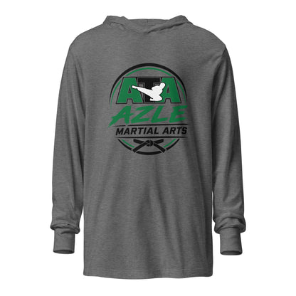 Performance | Hooded Long Sleeve T Shirt | Azle Martial Arts | Vanguard Emblem Logo