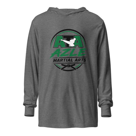 Performance | Hooded Long Sleeve T Shirt | Azle Martial Arts | Vanguard Emblem Logo
