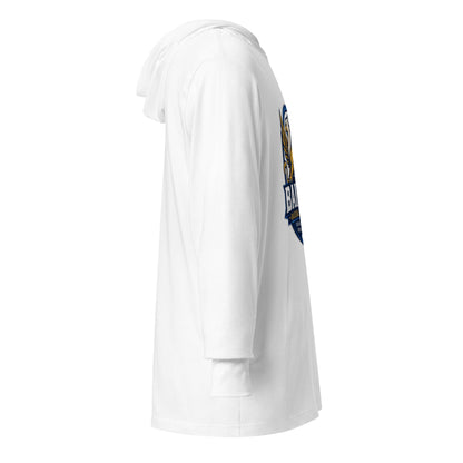 Performance | Hooded Long Sleeve T Shirt | Bailey Baseball Academy | Shield Logo