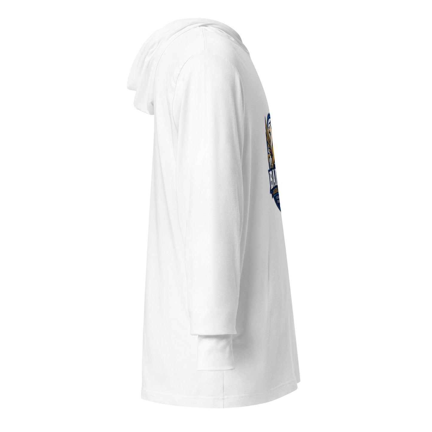 Performance | Hooded Long Sleeve T Shirt | Bailey Baseball Academy | Shield Logo