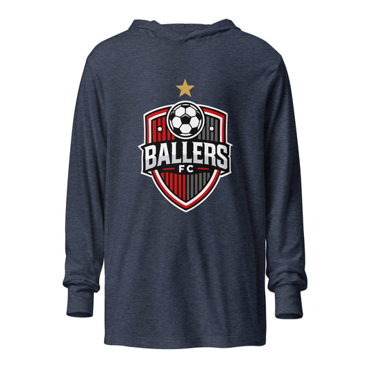 Performance | Hooded Long Sleeve T Shirt | Ballers FC | Shield Logo