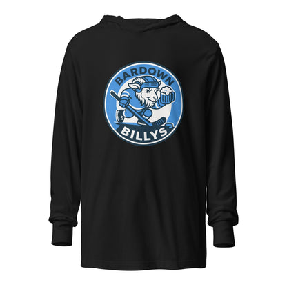 Performance | Hooded Long Sleeve T Shirt | Bardown Billys | Badge Logo