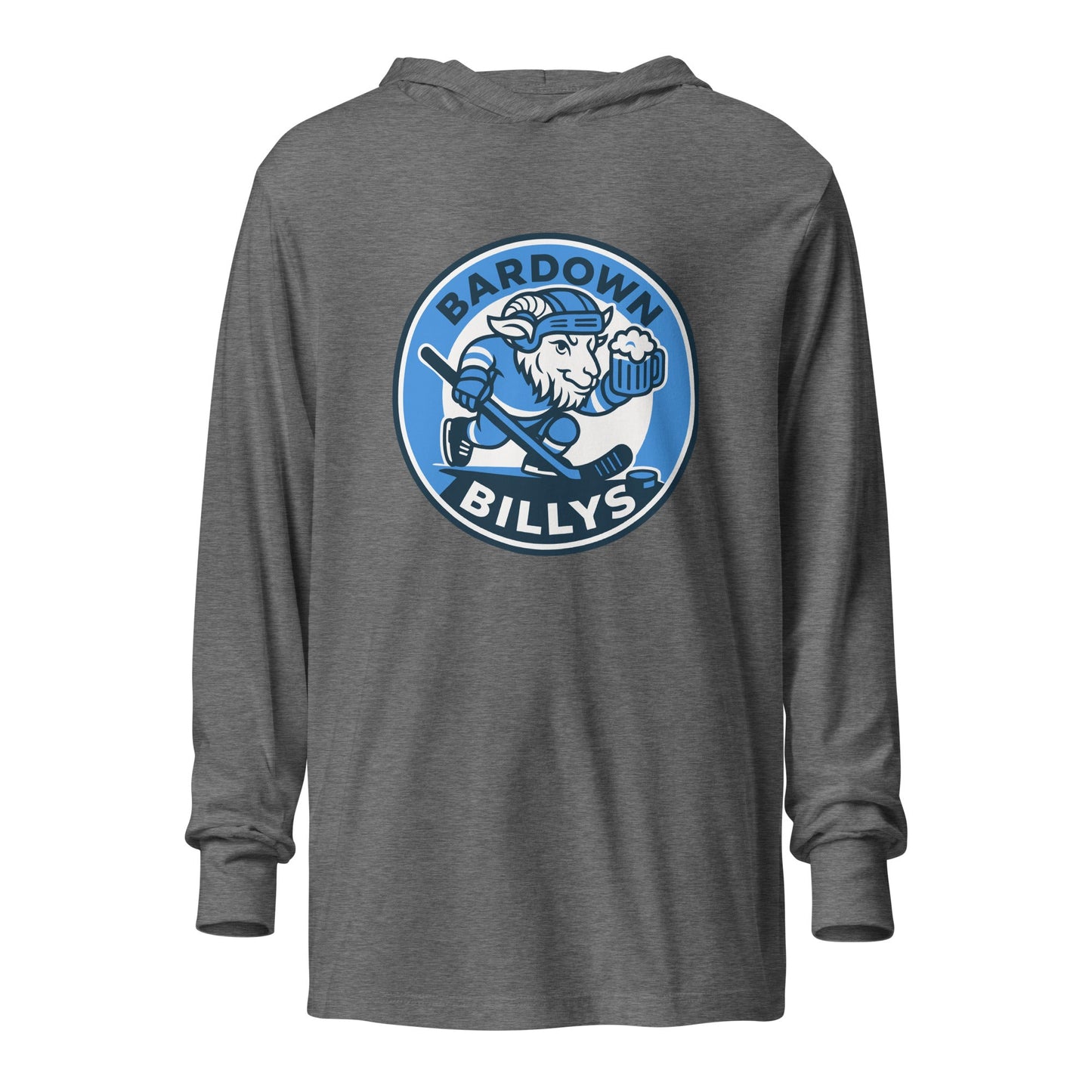 Performance | Hooded Long Sleeve T Shirt | Bardown Billys | Badge Logo