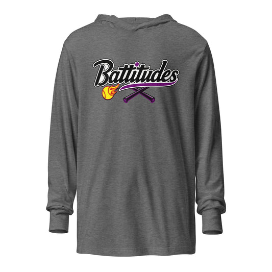Performance | Hooded Long Sleeve T Shirt | Battitudes | Crest Logo