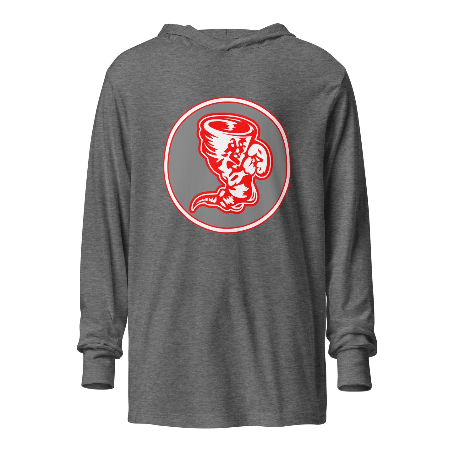 Performance | Hooded Long Sleeve T Shirt | Bay High Softball | Badge Logo