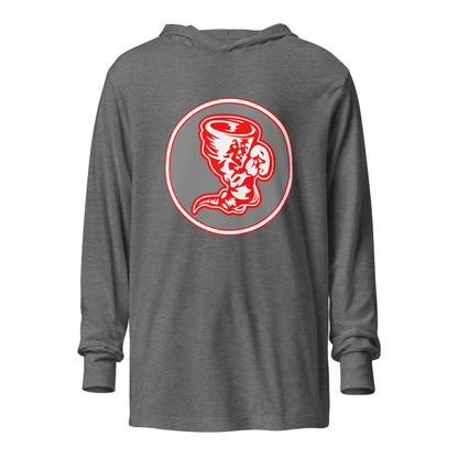 Performance | Hooded Long Sleeve T Shirt | Bay High Softball | Badge Logo