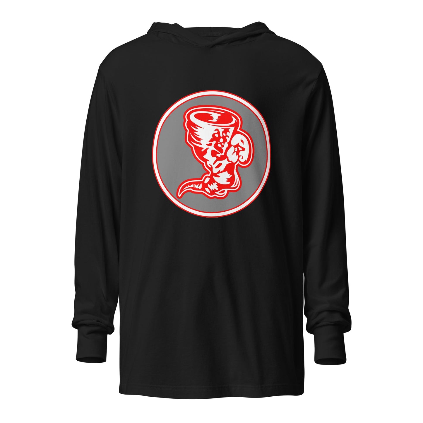 Performance | Hooded Long Sleeve T Shirt | Bay High Softball | Badge Logo