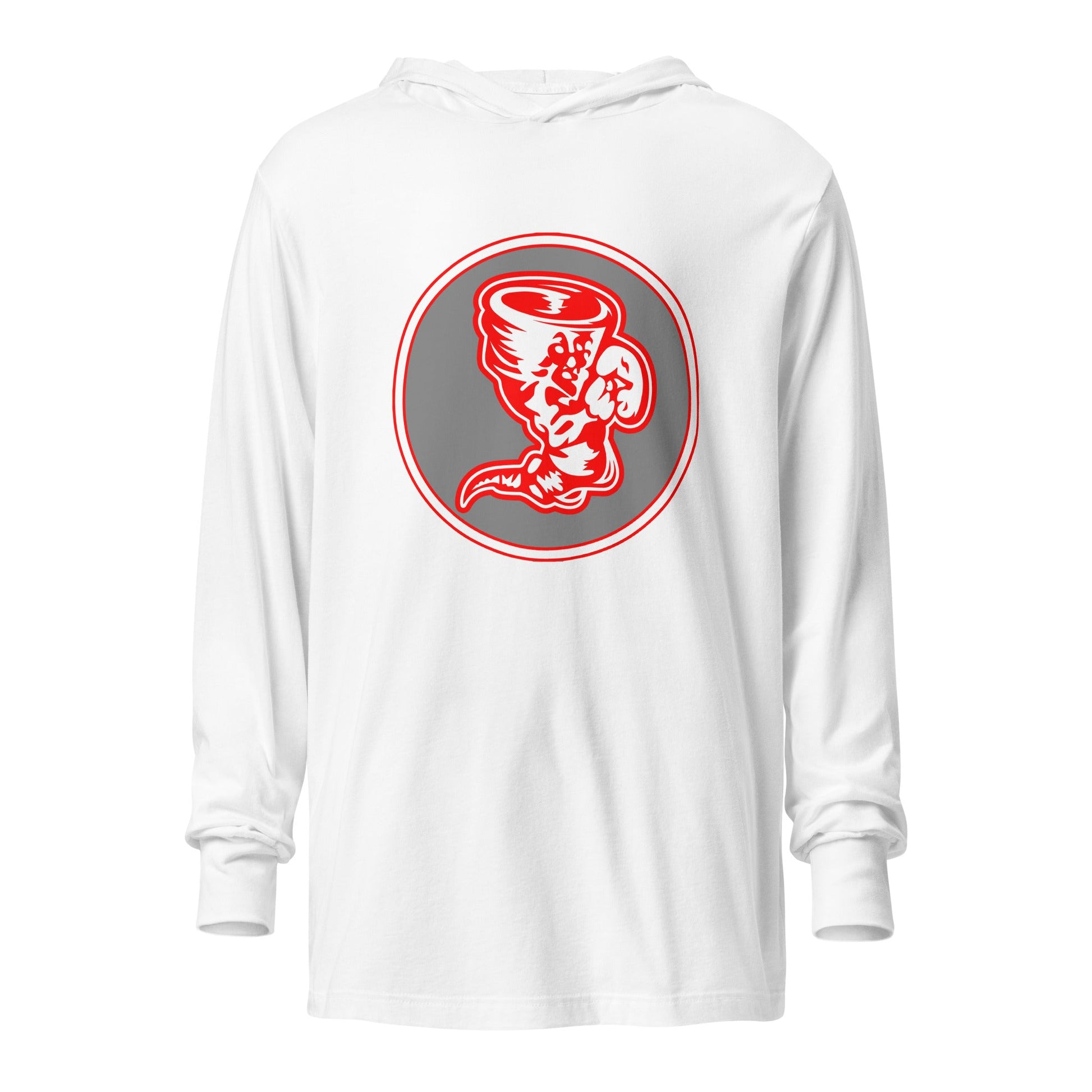 Performance | Hooded Long Sleeve T Shirt | Bay High Softball | Badge Logo