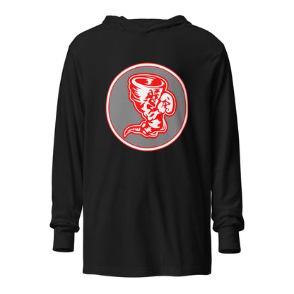 Performance | Hooded Long Sleeve T Shirt | Bay High Softball | Badge Logo