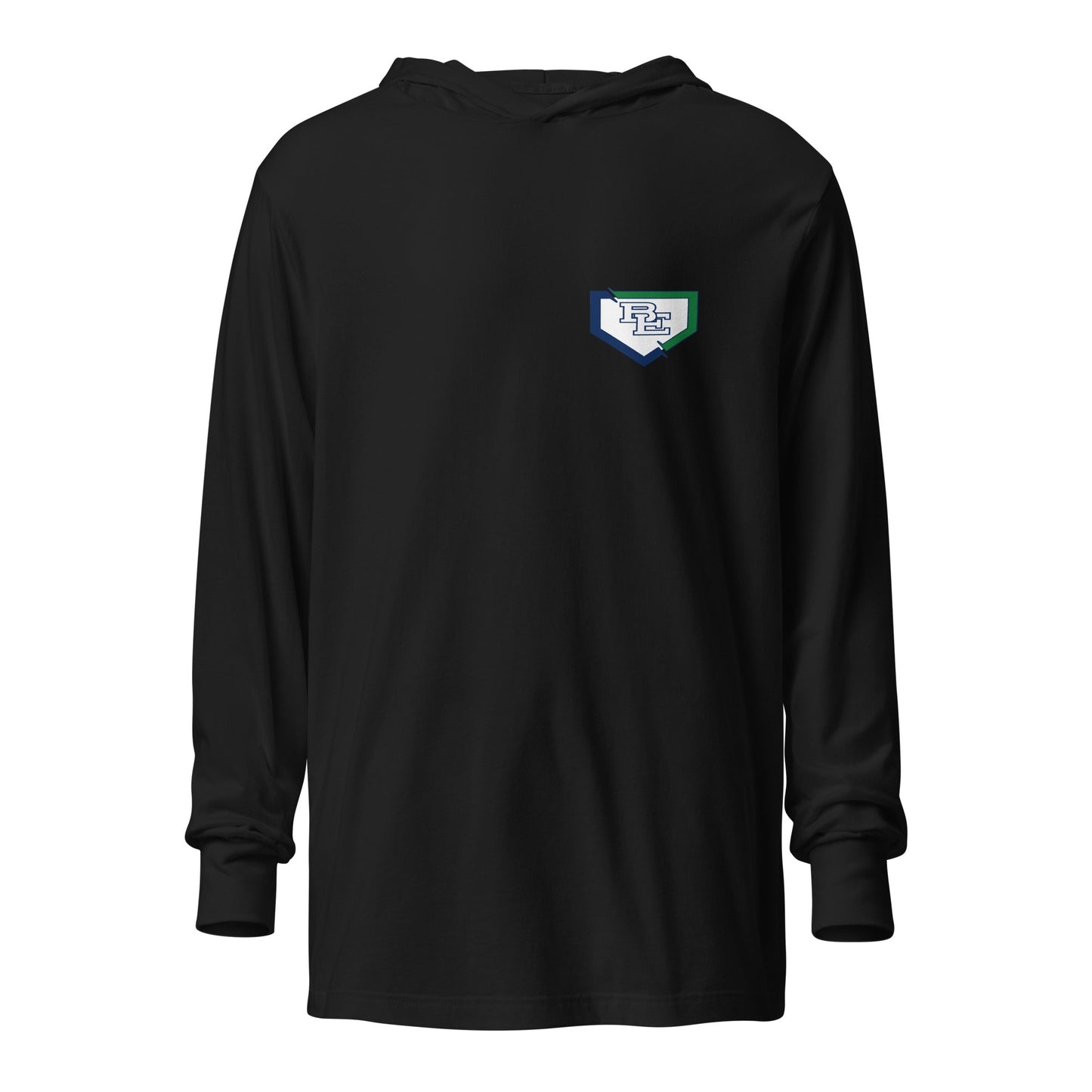 Performance | Hooded Long Sleeve T Shirt | BE Softball | Plate Logo
