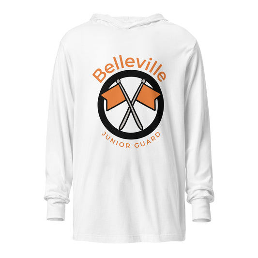 Performance | Hooded Long Sleeve T Shirt | Belleville Community Guard Programs | Crest Logo