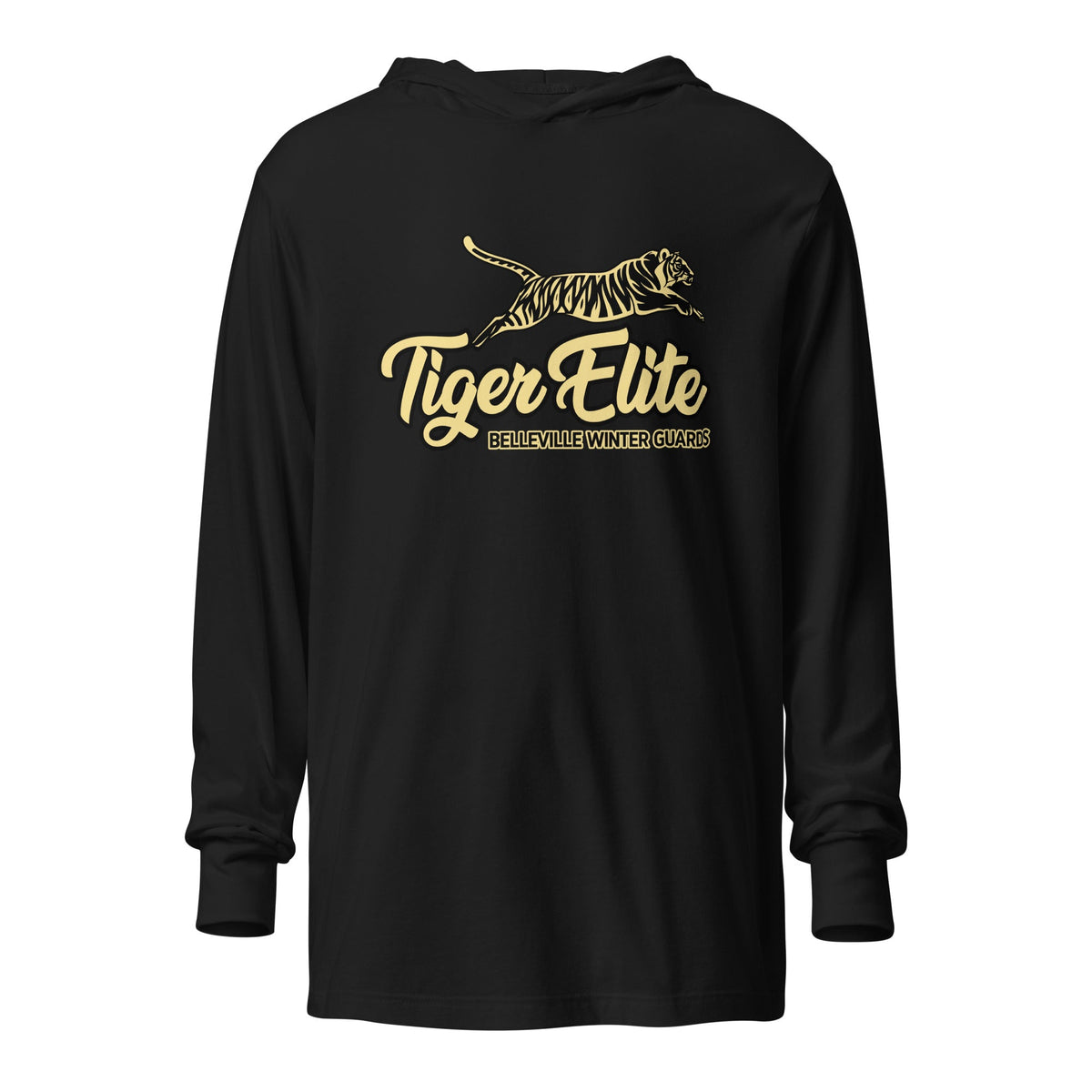Performance | Hooded Long Sleeve T Shirt | Belleville Community Guard Programs | Valor Logo