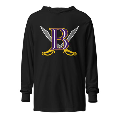 Performance | Hooded Long Sleeve T Shirt | Belton Youth Football Pirates | Vanguard Logo