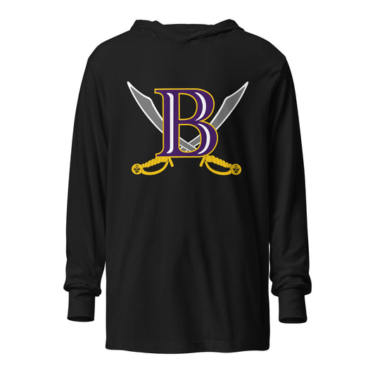 Performance | Hooded Long Sleeve T Shirt | Belton Youth Football Pirates | Vanguard Logo