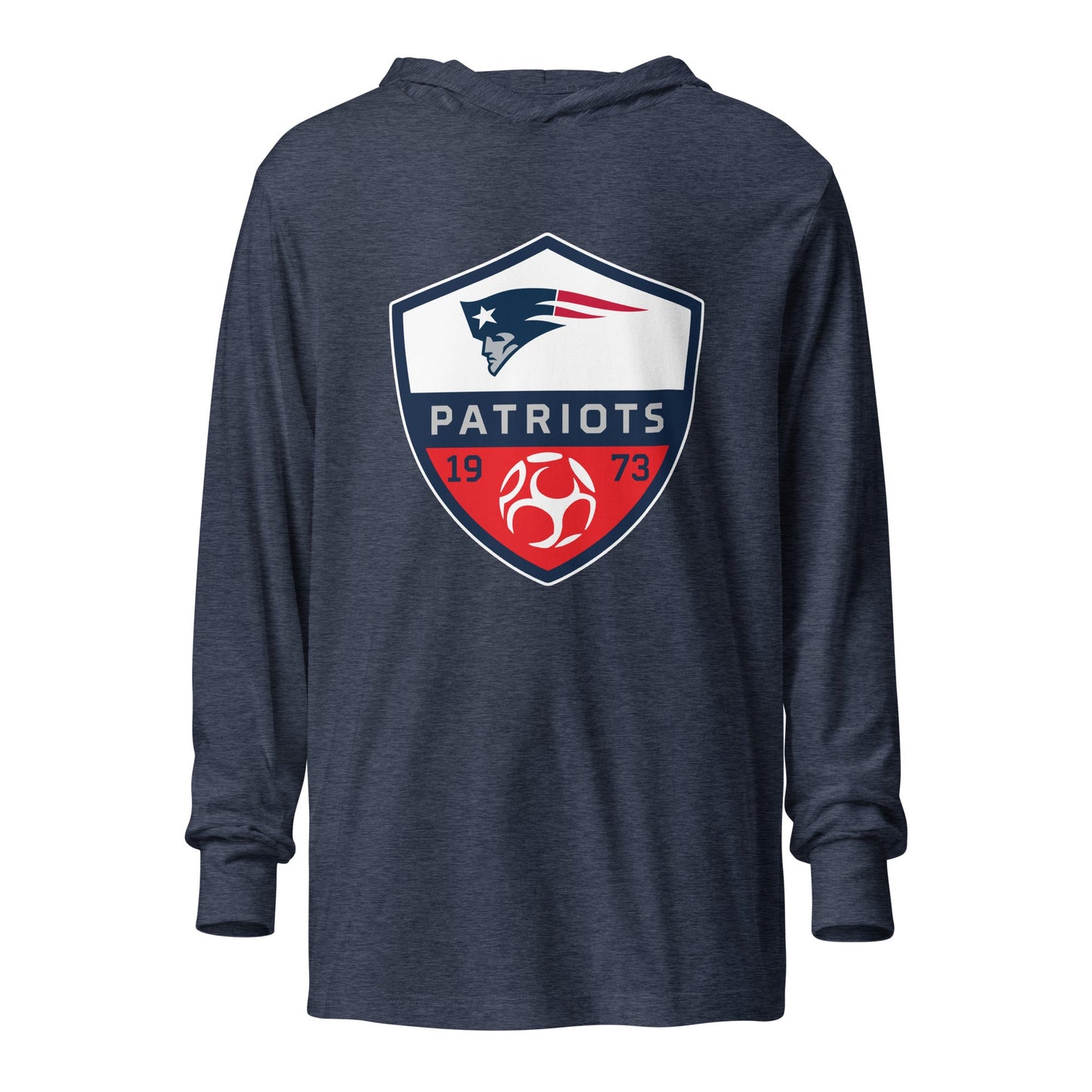 Performance | Hooded Long Sleeve T Shirt | Berkmar High School Soccer | Shield Logo