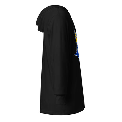 Performance | Hooded Long Sleeve T Shirt | Bethany Baseball | Vanguard Logo