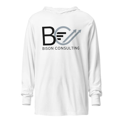 Performance | Hooded Long Sleeve T Shirt | Bison Consulting | BC Crest Logo