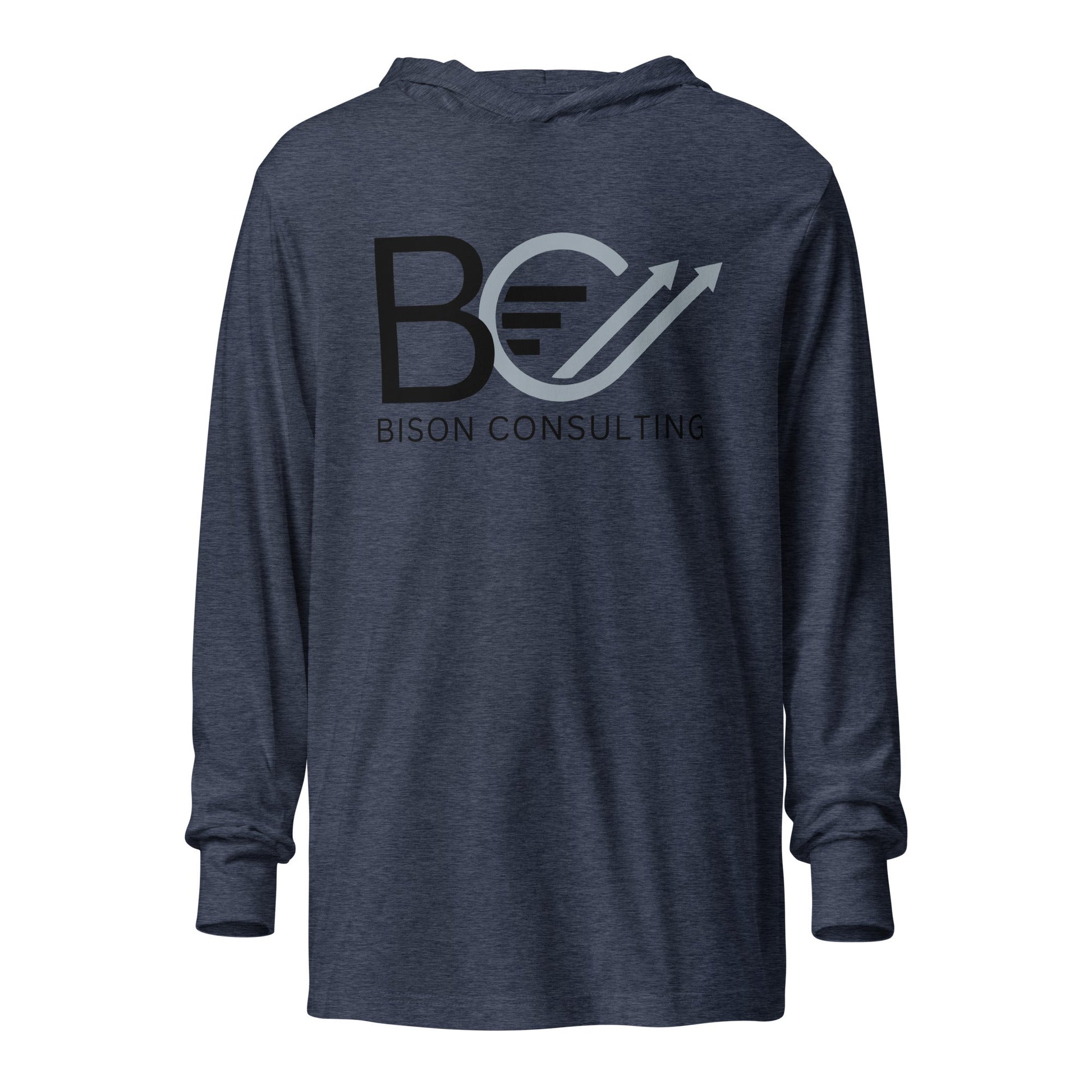 Performance | Hooded Long Sleeve T Shirt | Bison Consulting | BC Crest Logo