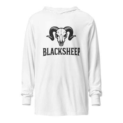 Performance | Hooded Long Sleeve T Shirt | Blacksheep Softball | Emblem Logo
