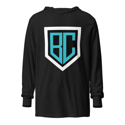 Performance | Hooded Long Sleeve T Shirt | Blue Collar Softball 2034 | Crest Logo