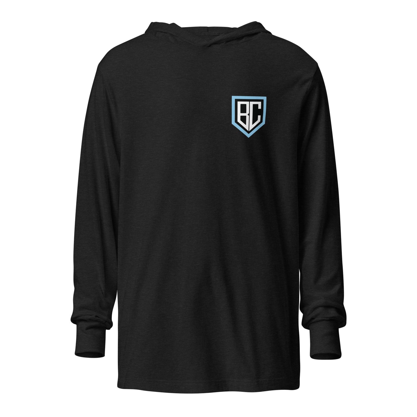 Performance | Hooded Long Sleeve T Shirt | Blue Collar Softball 2034 | Emblem Logo
