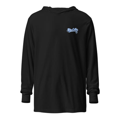 Performance | Hooded Long Sleeve T Shirt | Blue Collar Softball 2034 | Ironclad Logo