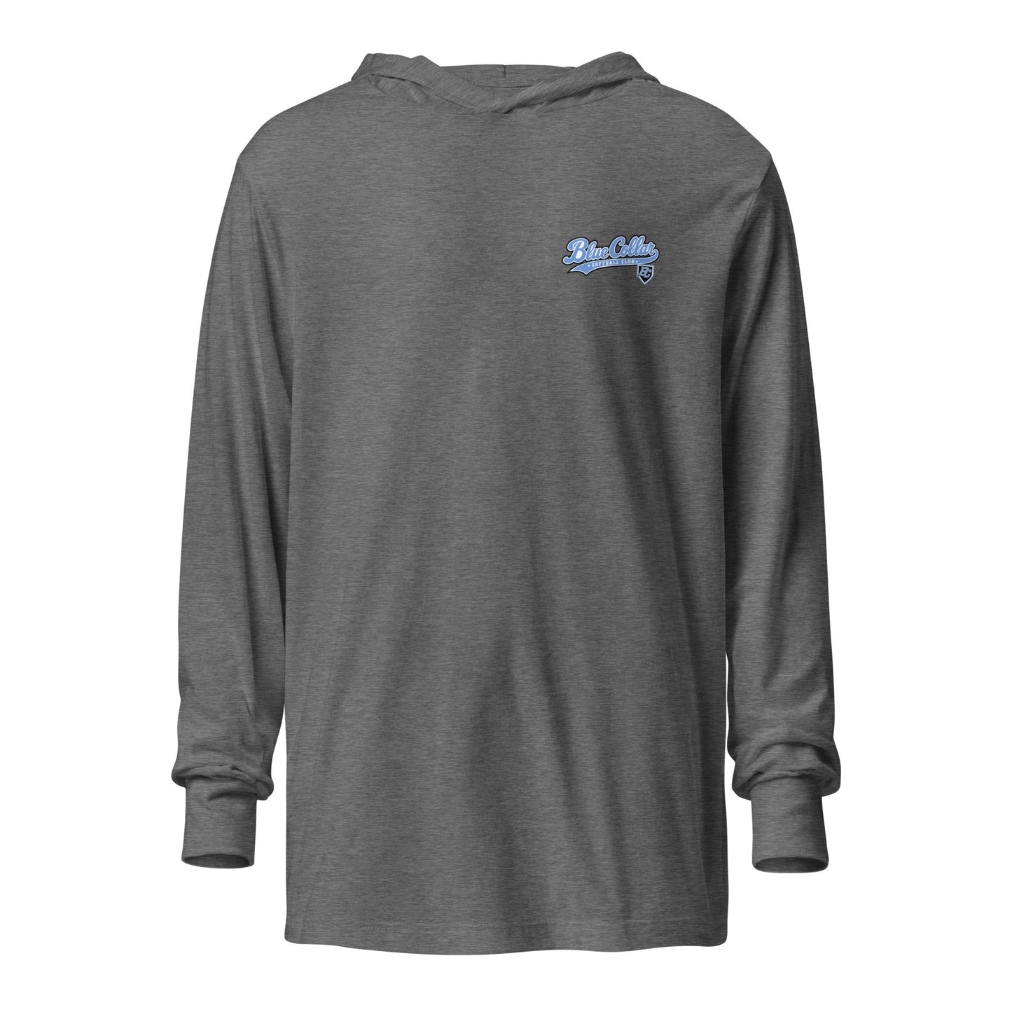 Performance | Hooded Long Sleeve T Shirt | Blue Collar Softball 2034 | Ironclad Logo