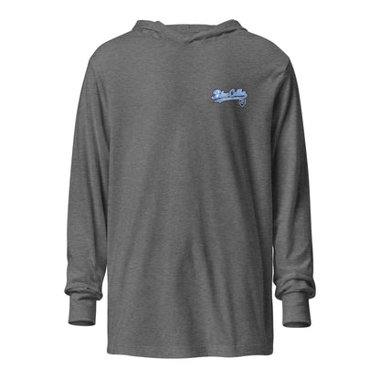 Performance | Hooded Long Sleeve T Shirt | Blue Collar Softball 2034 | Ironclad Logo