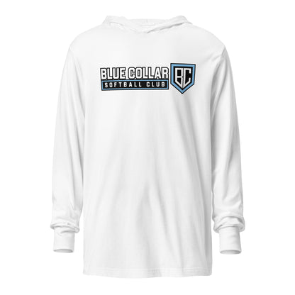 Performance | Hooded Long Sleeve T Shirt | Blue Collar Softball 2034 | Vanguard Logo