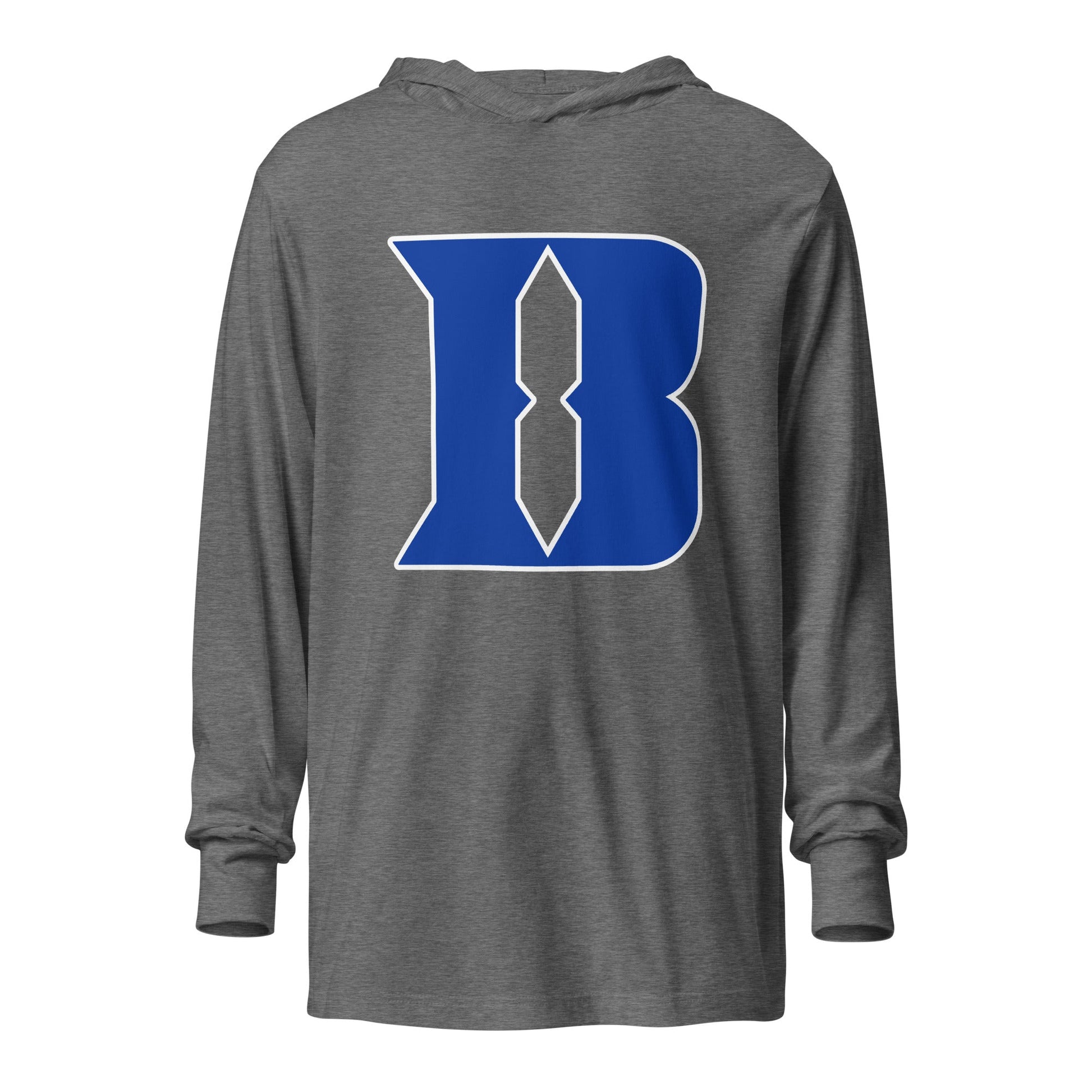 Performance | Hooded Long Sleeve T Shirt | Blueblacks Football Club | B-Mark Logo