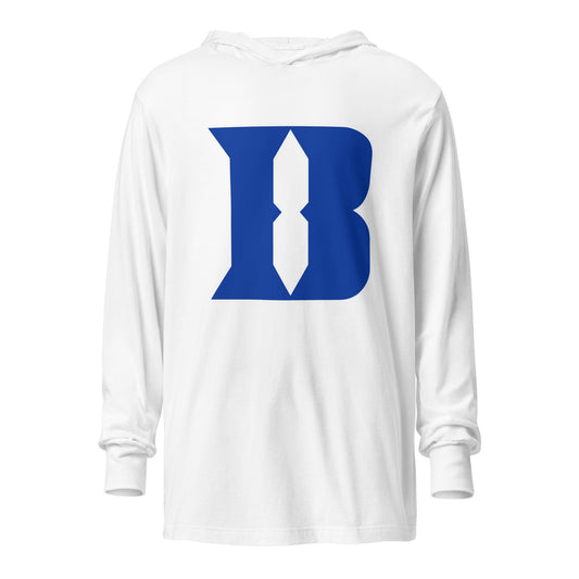 Performance | Hooded Long Sleeve T Shirt | Blueblacks Football Club | B-Mark Logo