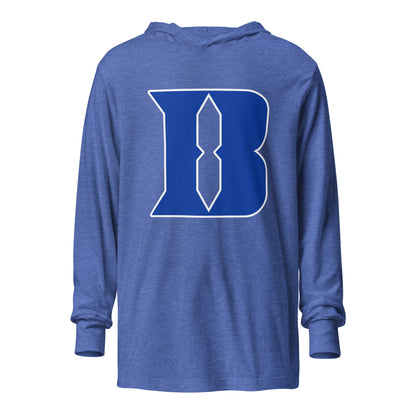 Performance | Hooded Long Sleeve T Shirt | Blueblacks Football Club | B-Mark Logo