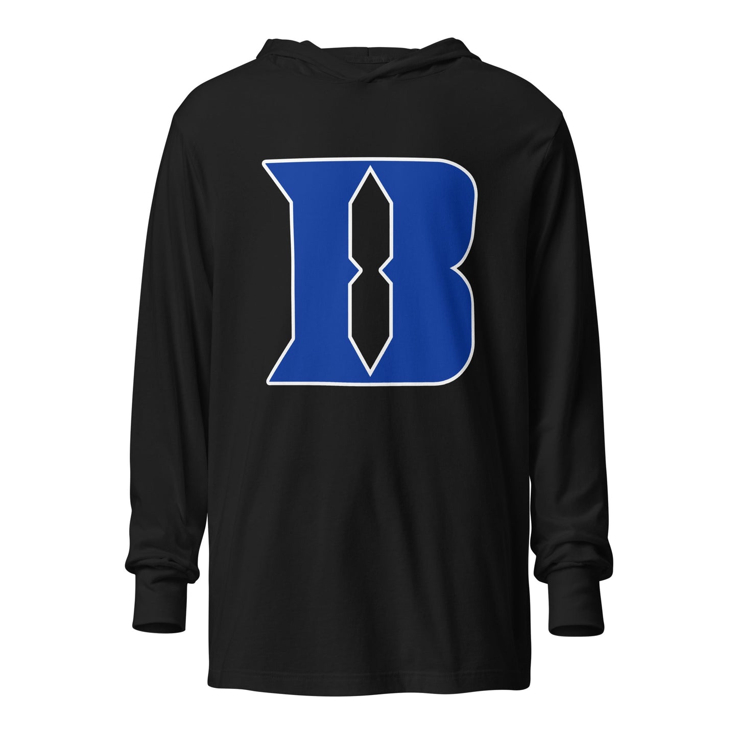Performance | Hooded Long Sleeve T Shirt | Blueblacks Football Club | B-Mark Logo