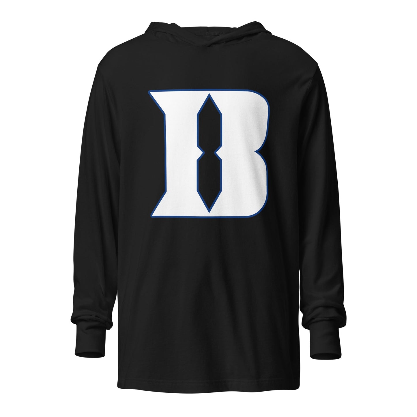 Performance | Hooded Long Sleeve T Shirt | Blueblacks Football Club | Crest Logo