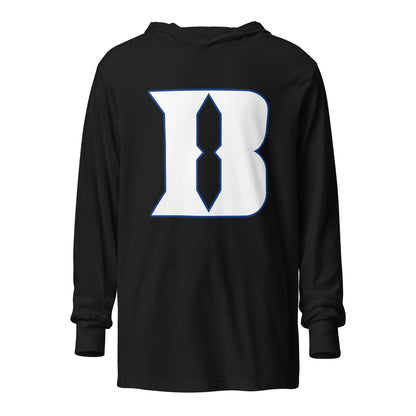 Performance | Hooded Long Sleeve T Shirt | Blueblacks Football Club | Crest Logo