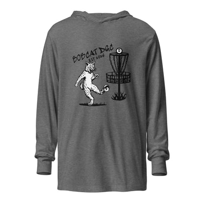 Performance | Hooded Long Sleeve T Shirt | Bobcat DGC | Predator Disc Golf Logo