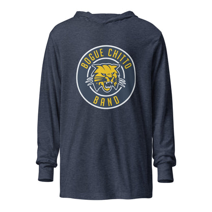 Performance | Hooded Long Sleeve T Shirt | Bogue Chitto Band | Badge Logo