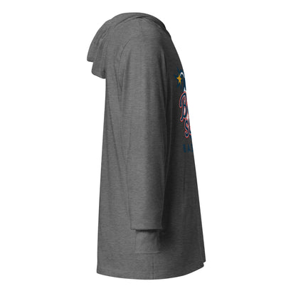 Performance | Hooded Long Sleeve T Shirt | Bomb Squad Baseball | Alt Logo