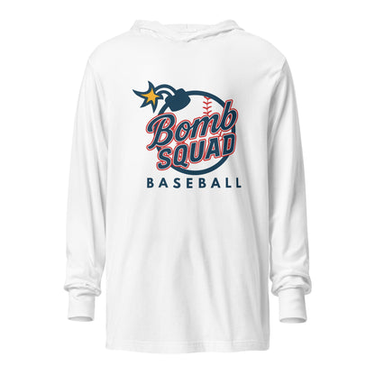 Performance | Hooded Long Sleeve T Shirt | Bomb Squad Baseball | Alt Logo