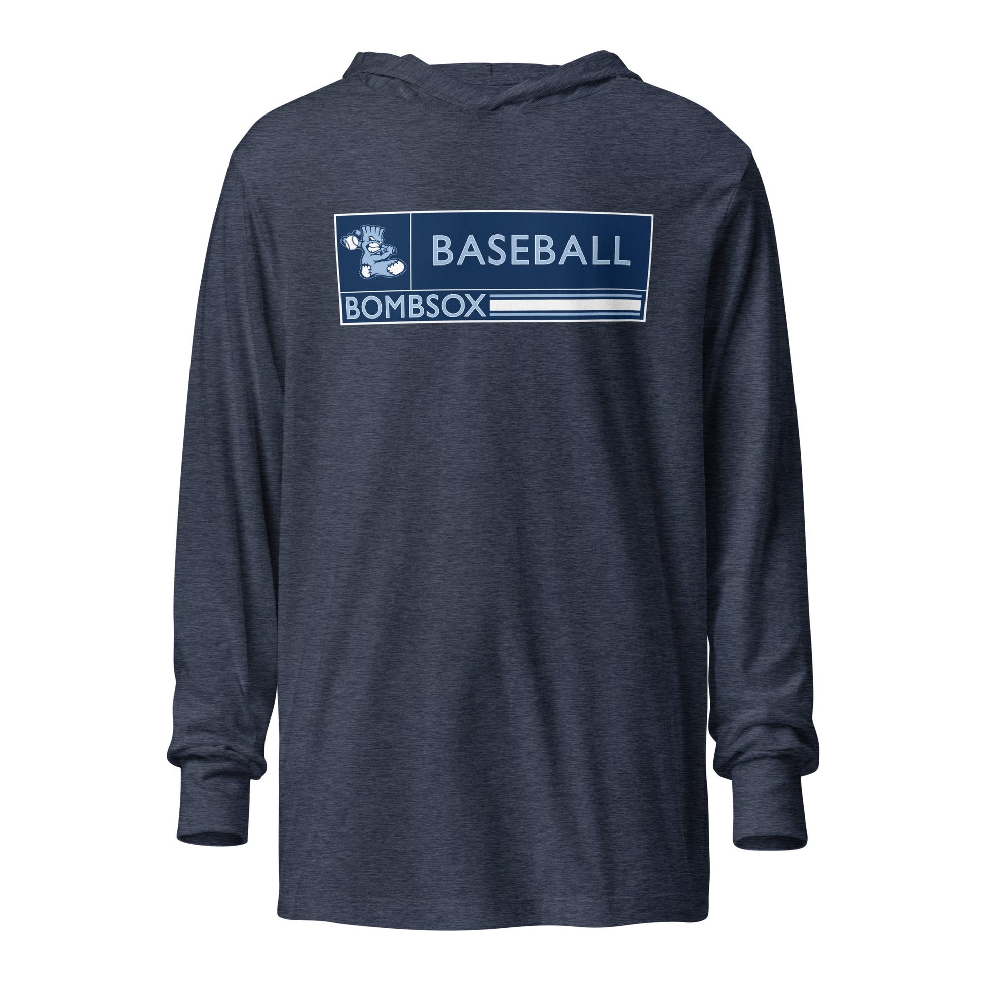 Performance | Hooded Long Sleeve T Shirt | BombSox Baseball | Mark Logo