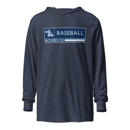 Performance | Hooded Long Sleeve T Shirt | BombSox Baseball | Mark Logo