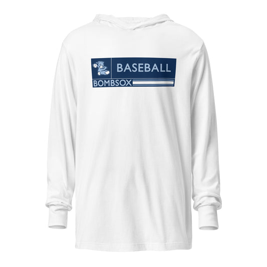 Performance | Hooded Long Sleeve T Shirt | BombSox Baseball | Mark Logo