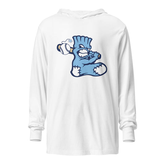Performance | Hooded Long Sleeve T Shirt | BombSox Baseball | Mascot Logo