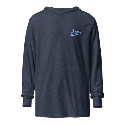 Performance | Hooded Long Sleeve T Shirt | BombSox Baseball | Script Logo